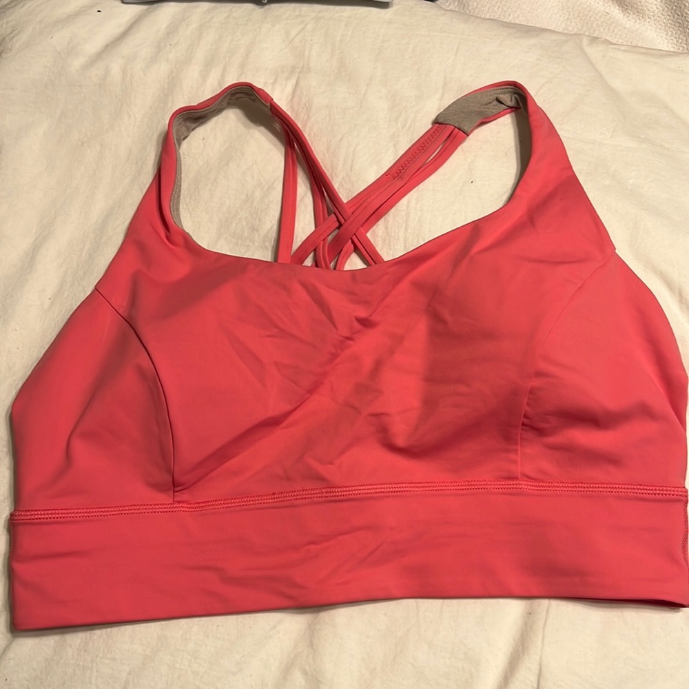 Lululemon Free to be Serene Long Line Bra 14 Guava Pink